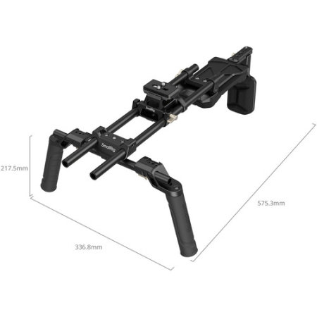 SmallRig 4480B - zestaw, rig, naramienny stabilizator do kamer i aparatów - wymiary